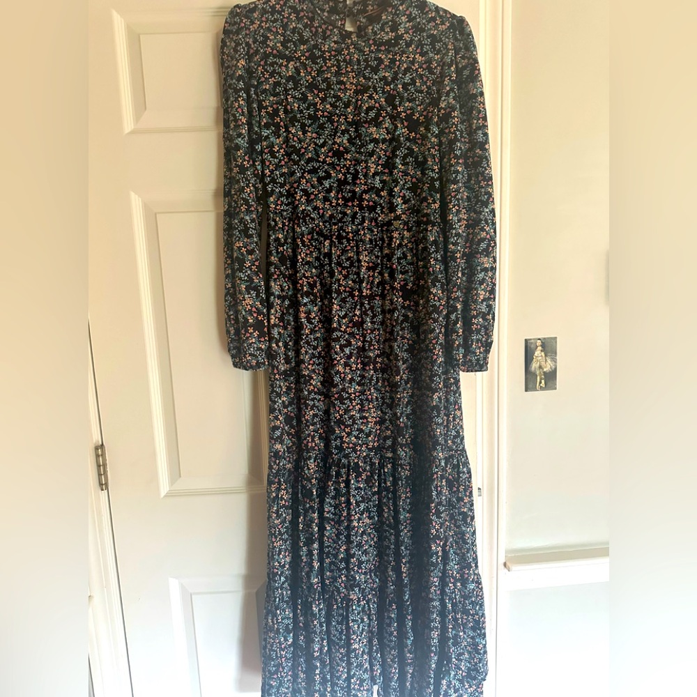 Superdry Floral Long Sleeve flowing Dress size US 4